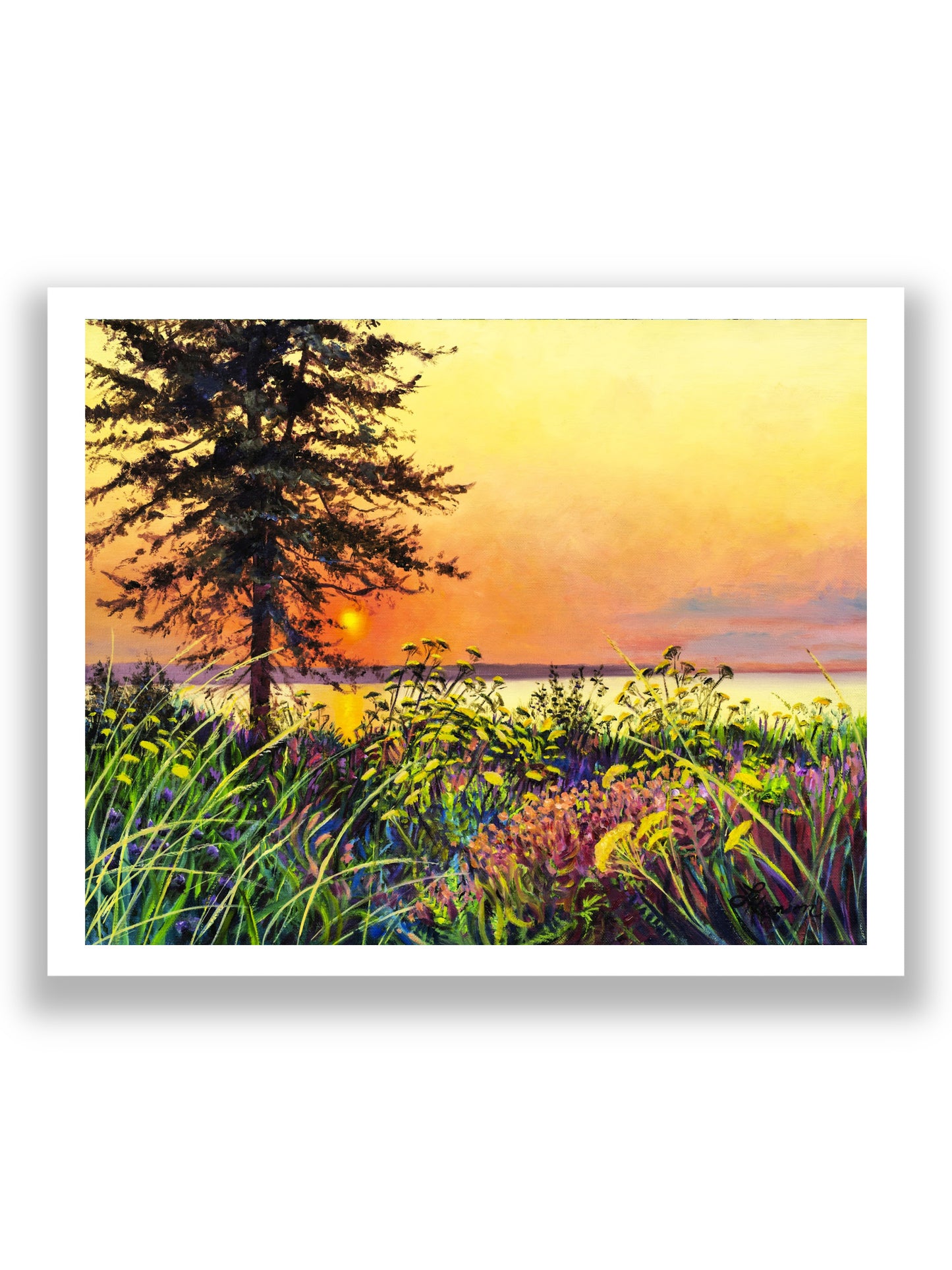 Sunset Across The Bay Print
