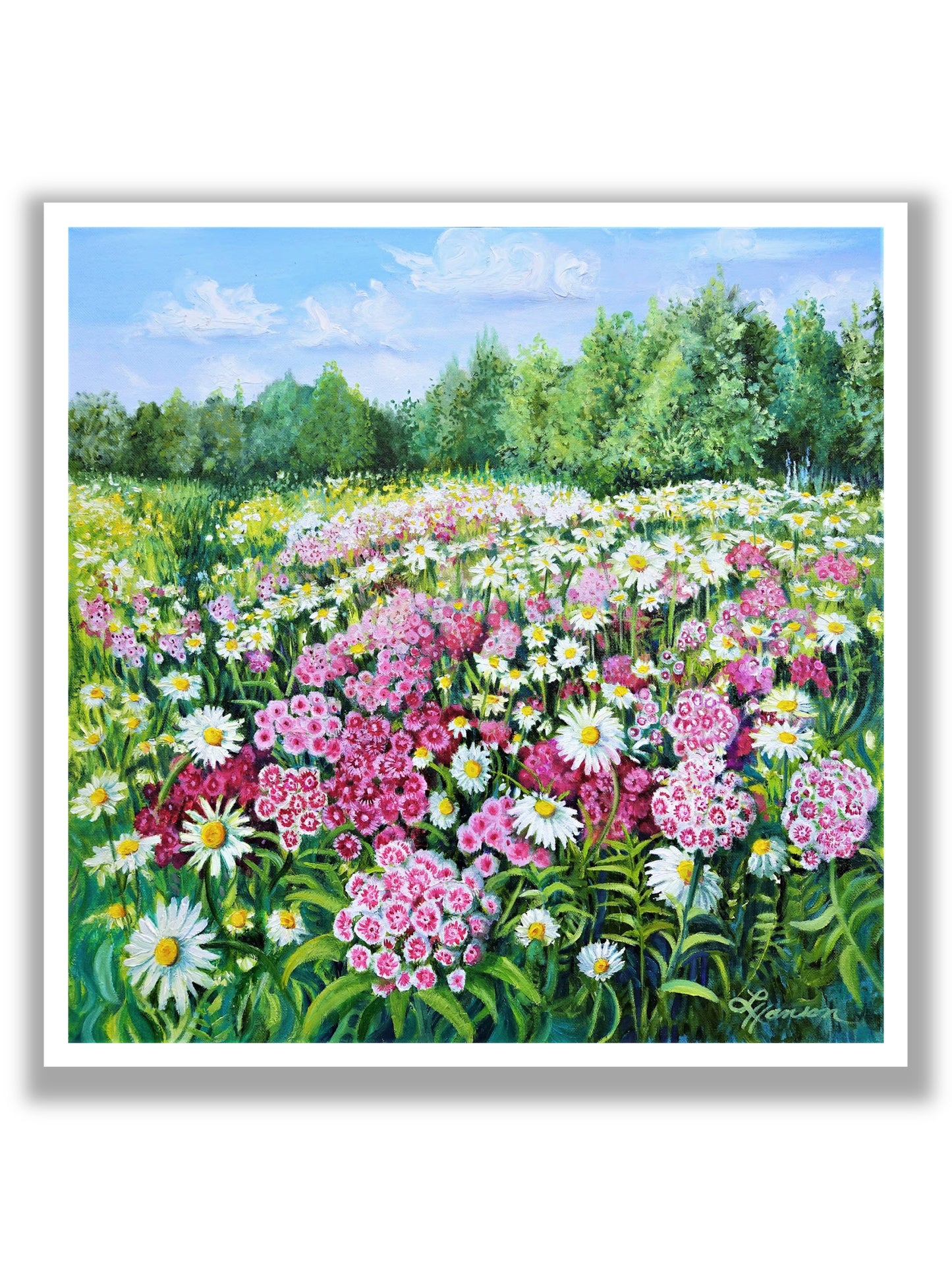 Flowers Make Me Happy Print