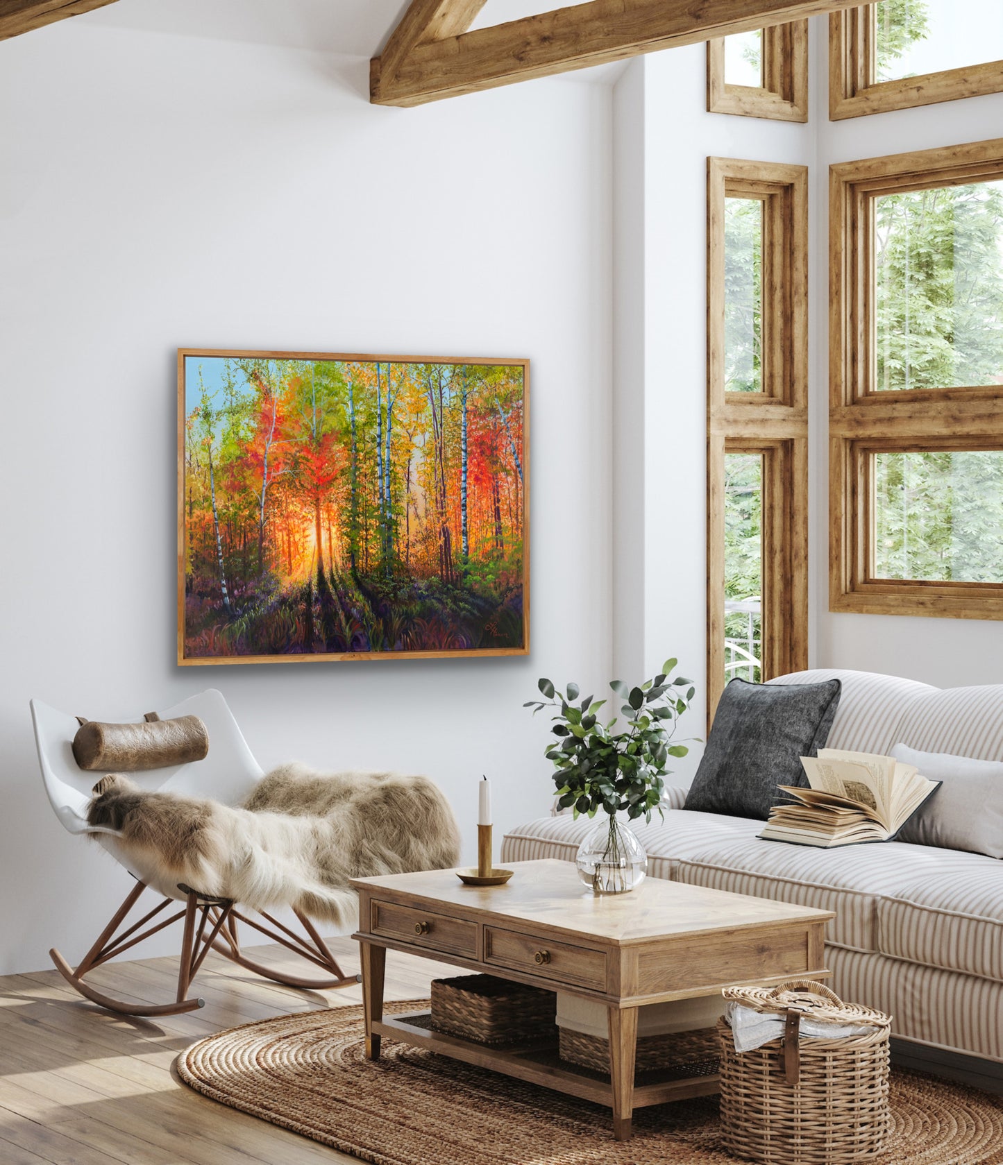 Blazing Fall Sunset Print