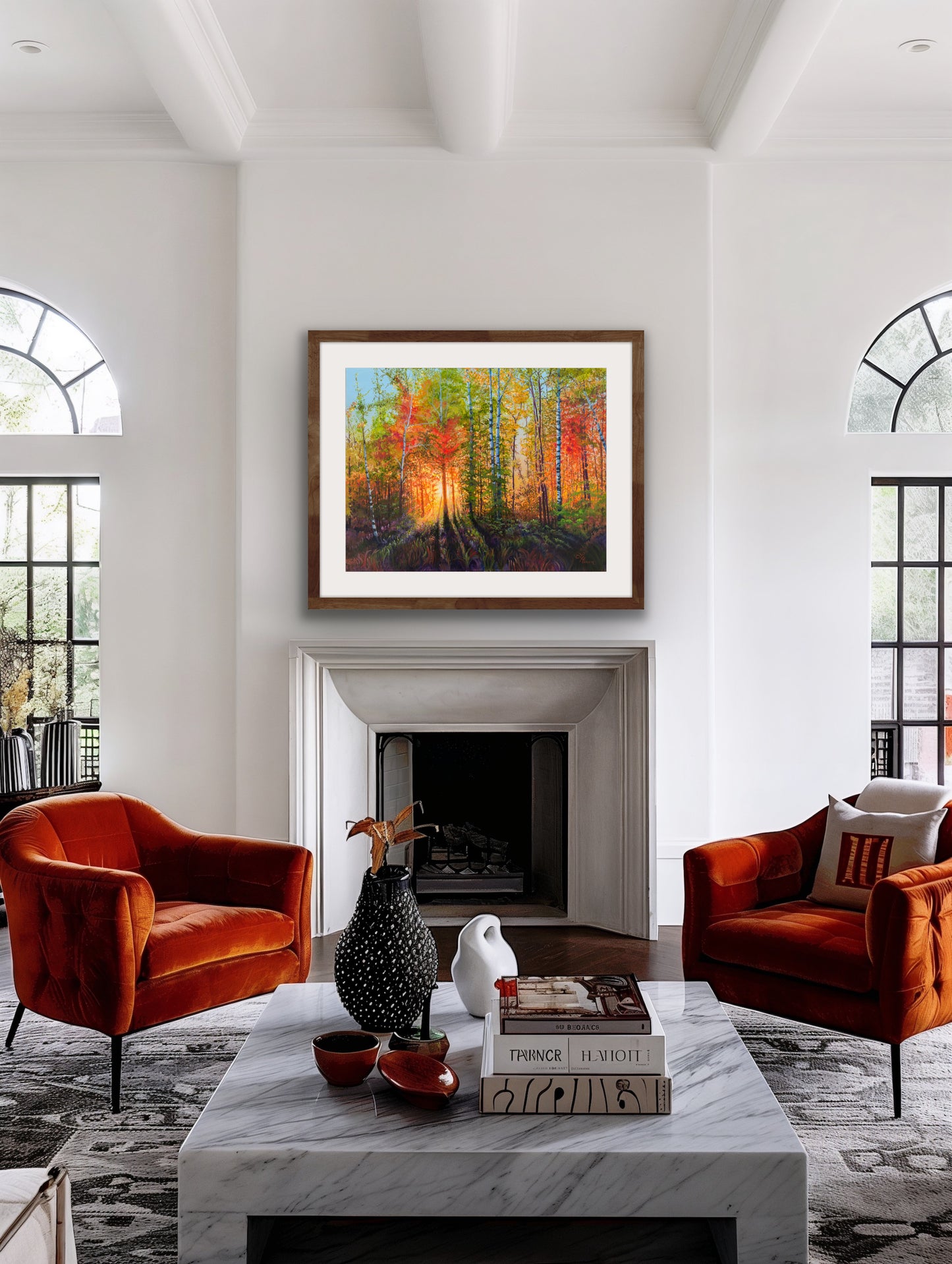 Blazing Fall Sunset Print