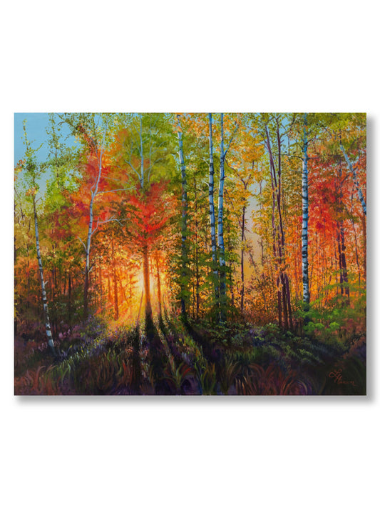 Blazing Fall Sunset Print