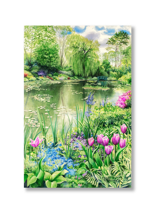 Monet's Garden Springtime Print